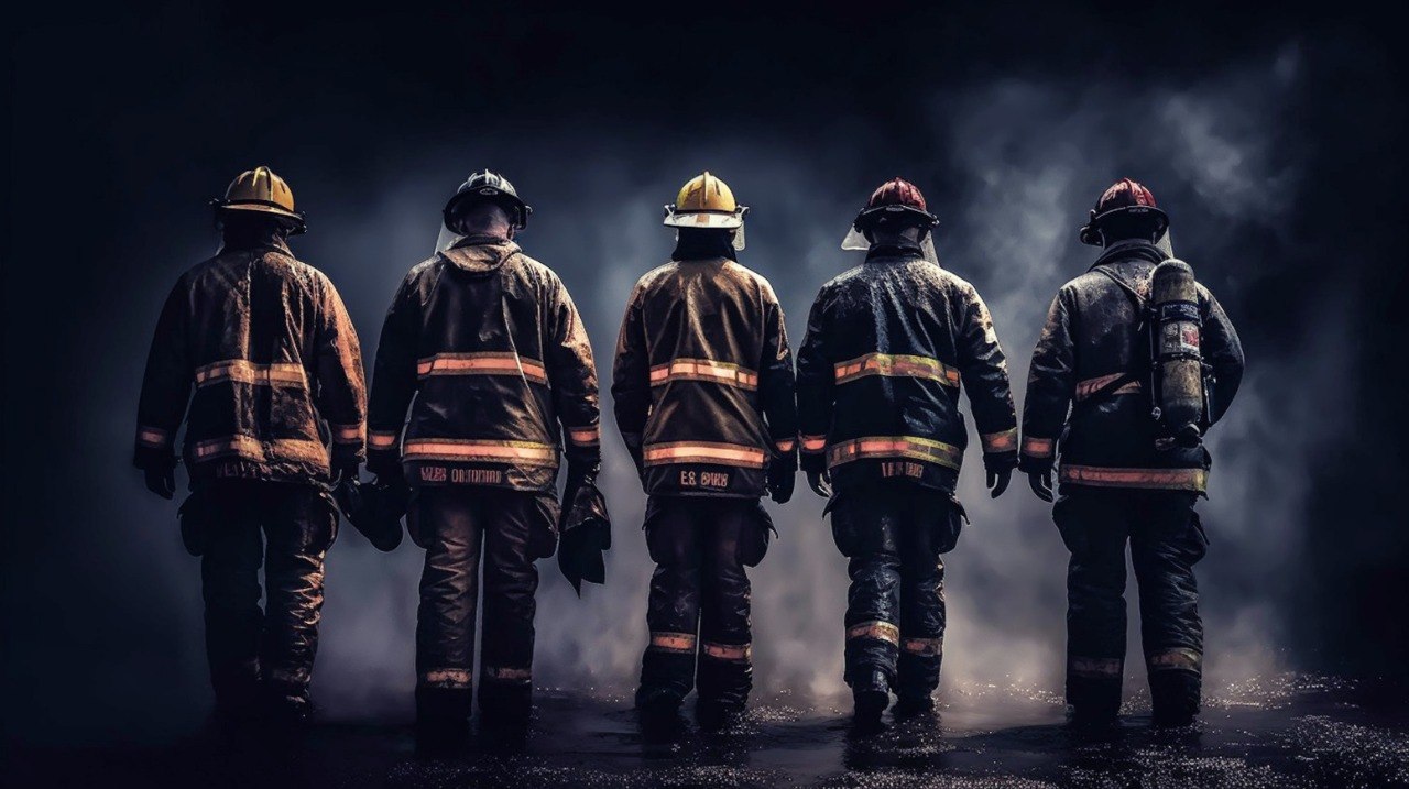 Bomberos en formación